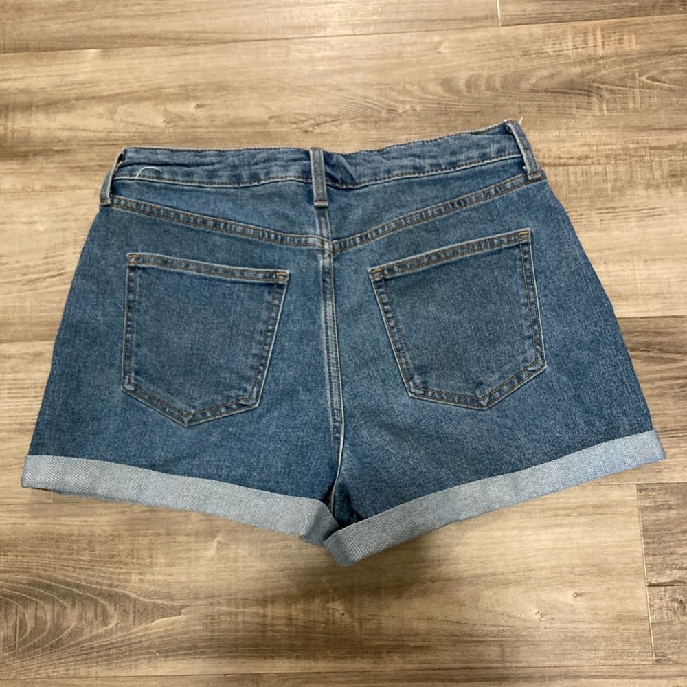 No Boundaries Women's Jean Shorts - Classic Blue - Picture 4 of 4